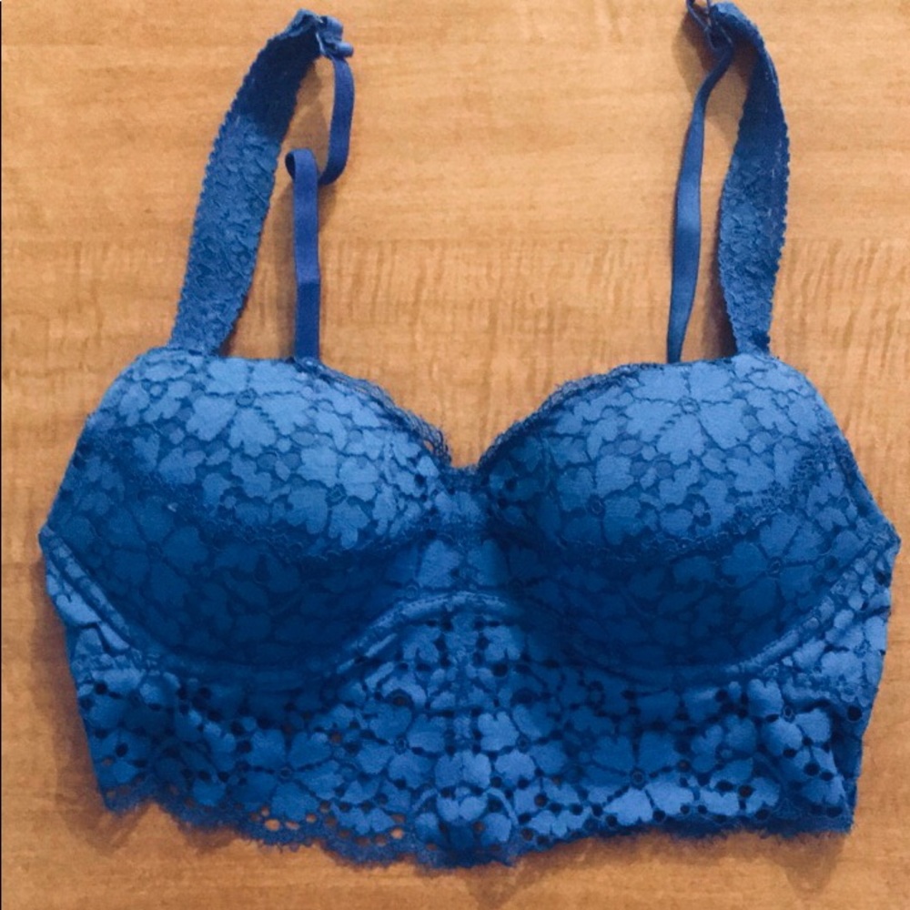 Victoria’s Secret eyelet lace cobalt bralette